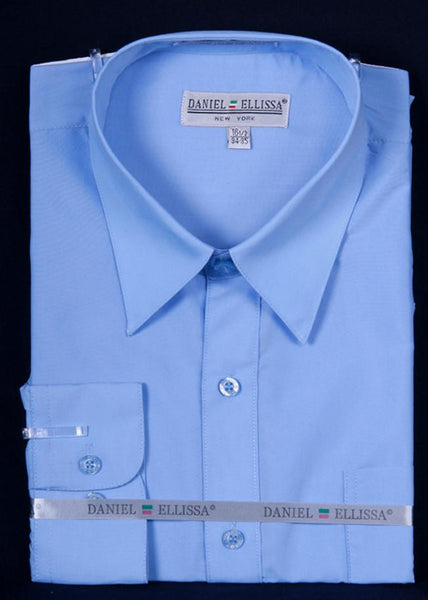 light blue dress men Men's Long Sleeve Shirt 16 34/35 / Light Blue 35% Viscose — Dry H&M Polka Dot Off-the-Shoulder Shirt Size:S · 38 Luxurious Prom Gowns