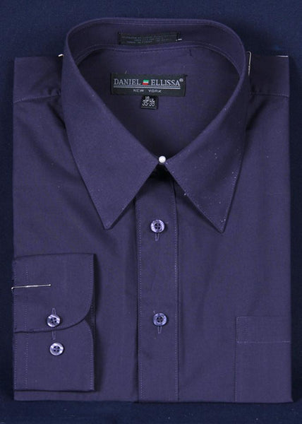 mens dress shirt near me Men's Plum Long Sleeve Dress Shirt – ABC Fashion