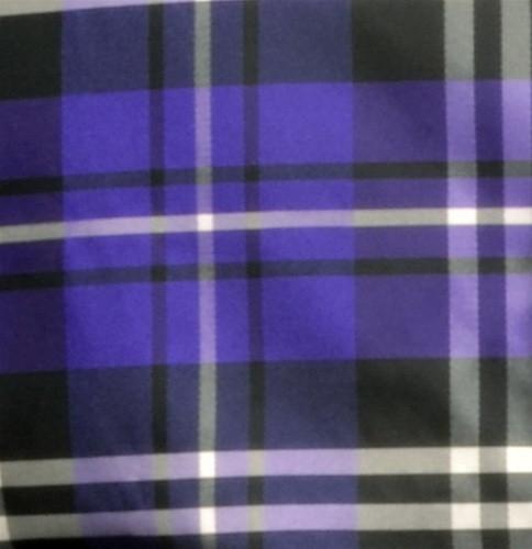 Men's Purple Plaid Vest with Neck Tie-Men's Vests-ABC Fashion