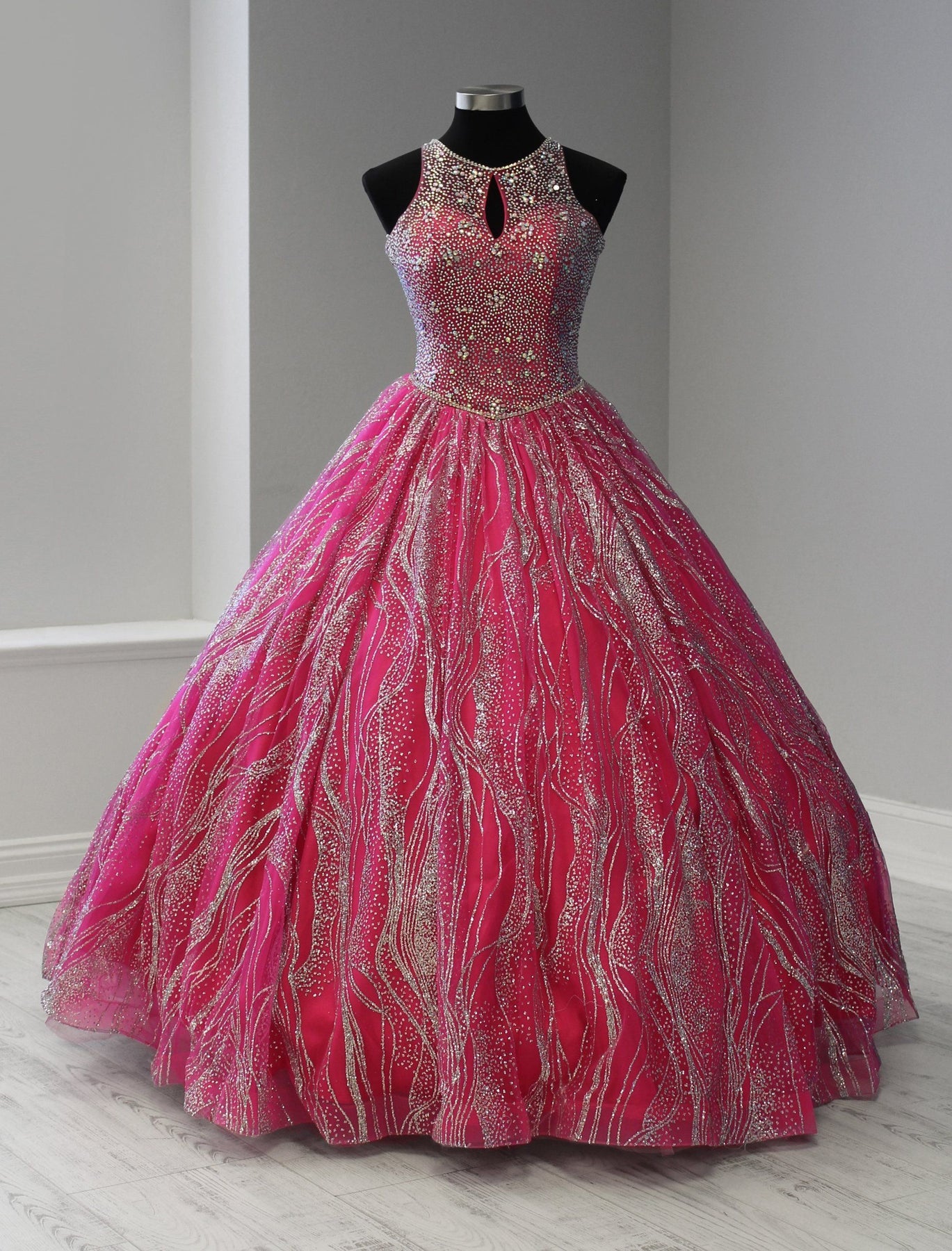Metallic Beaded Sleeveless Quinceanera Dress by House of Wu 26915 ABC Fashion Metallic Beaded Sleeveless Quinceanera Dress by House of Wu 26915 ABC Fashion