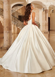 Mikado Wedding Ball Gown by Mary's Bridal MB6095