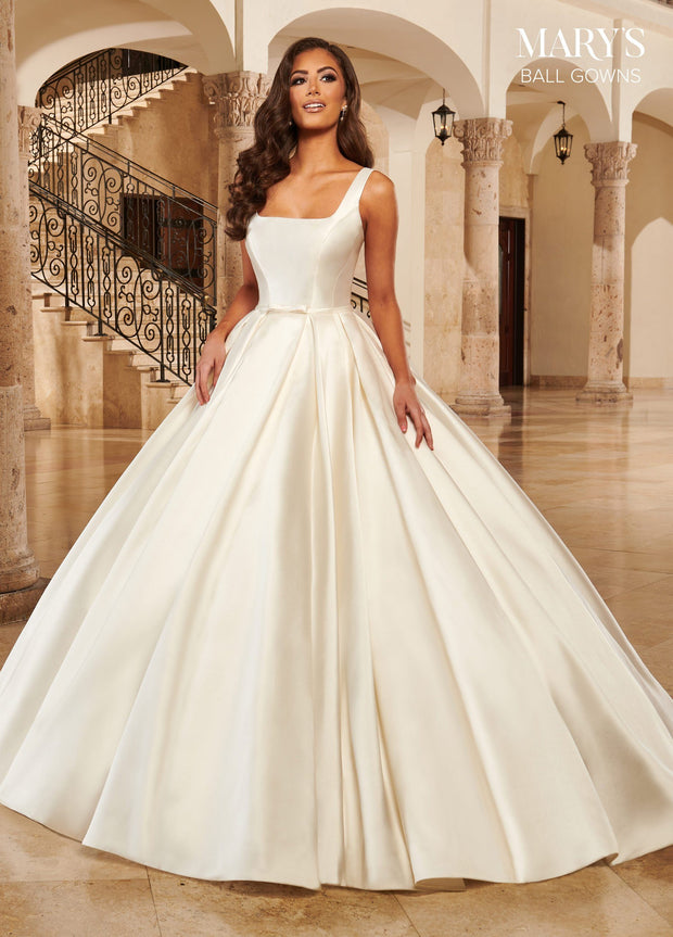 Mikado Wedding Ball Gown by Mary's Bridal MB6095