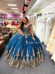 Off Shoulder Lace Quinceanera Dress by House of Wu 26951