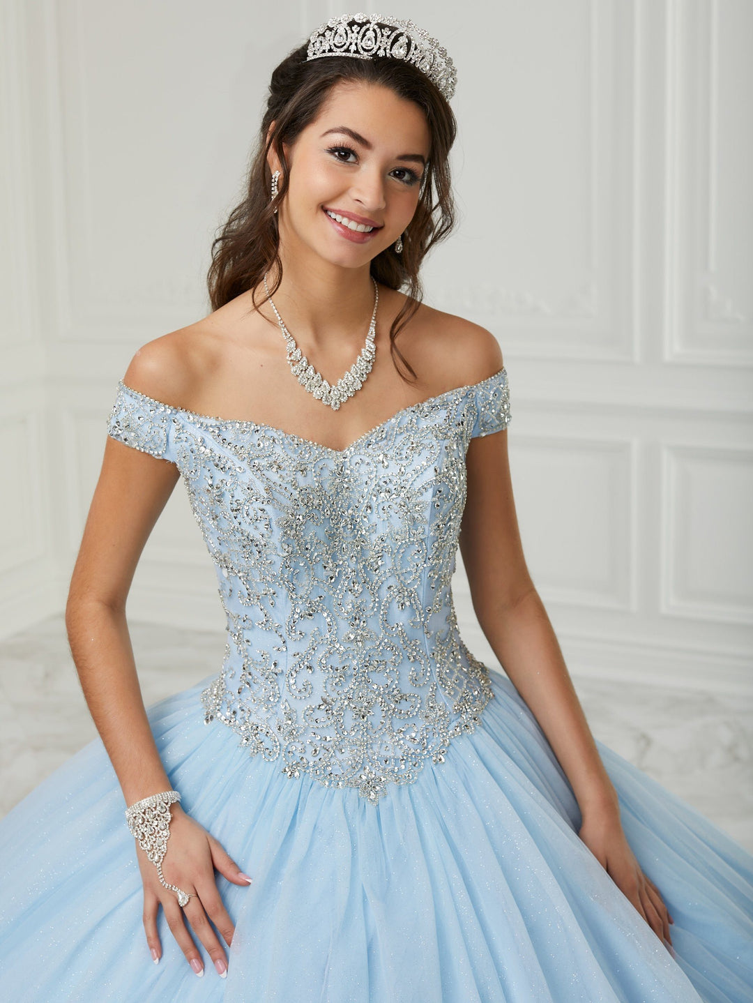 Off Shoulder Quinceanera Dress by Fiesta Gowns 56423