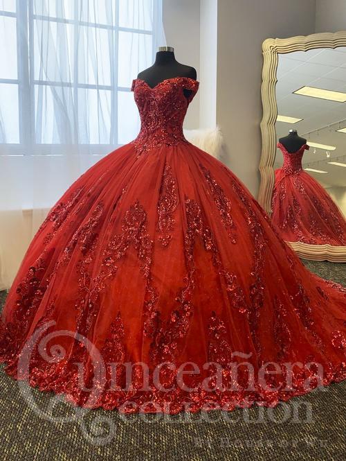 Off Shoulder Quinceanera Dress by House of Wu 26002