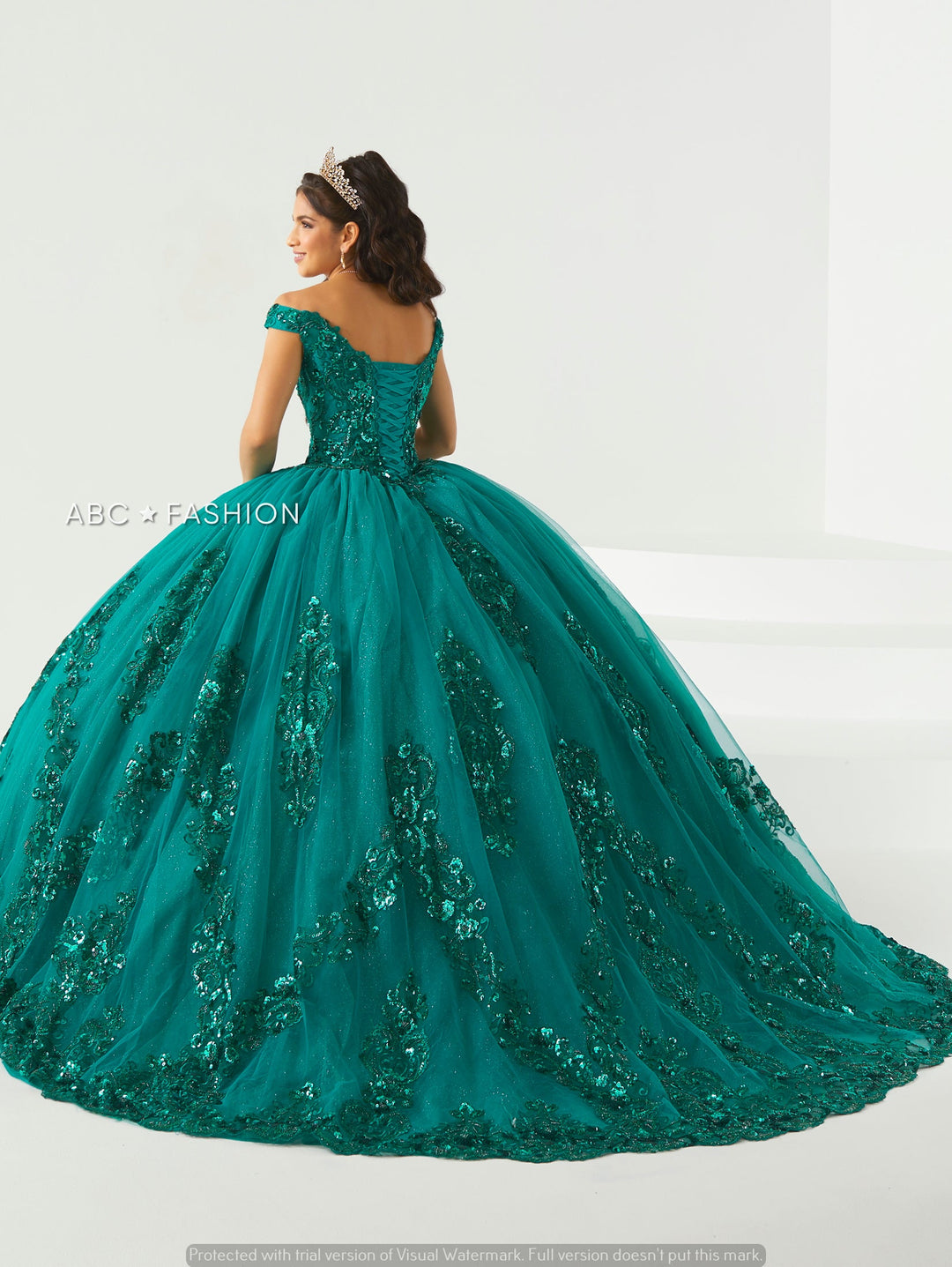 Off Shoulder Quinceanera Dress by House of Wu 26002