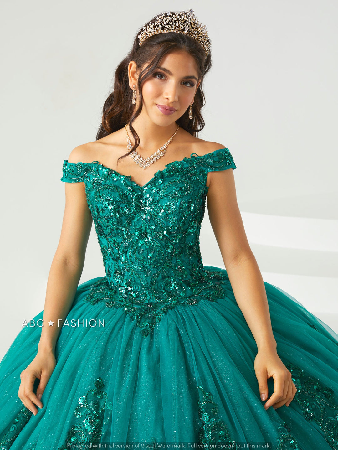 Off Shoulder Quinceanera Dress by House of Wu 26002