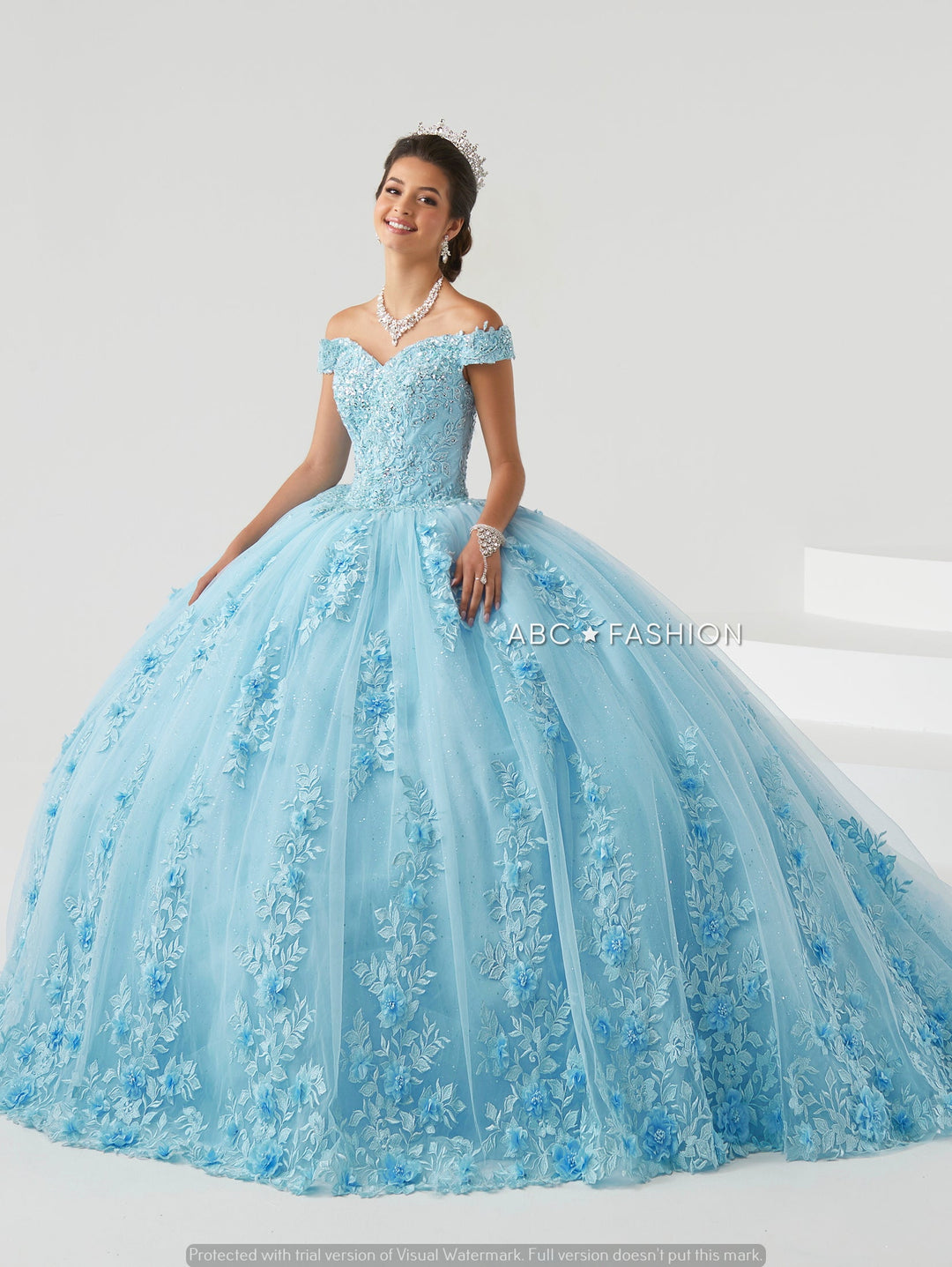 Off Shoulder Quinceanera Dress by House of Wu 26004