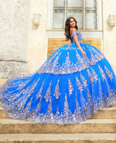 Off Shoulder Quinceanera Dress by House of Wu 26023