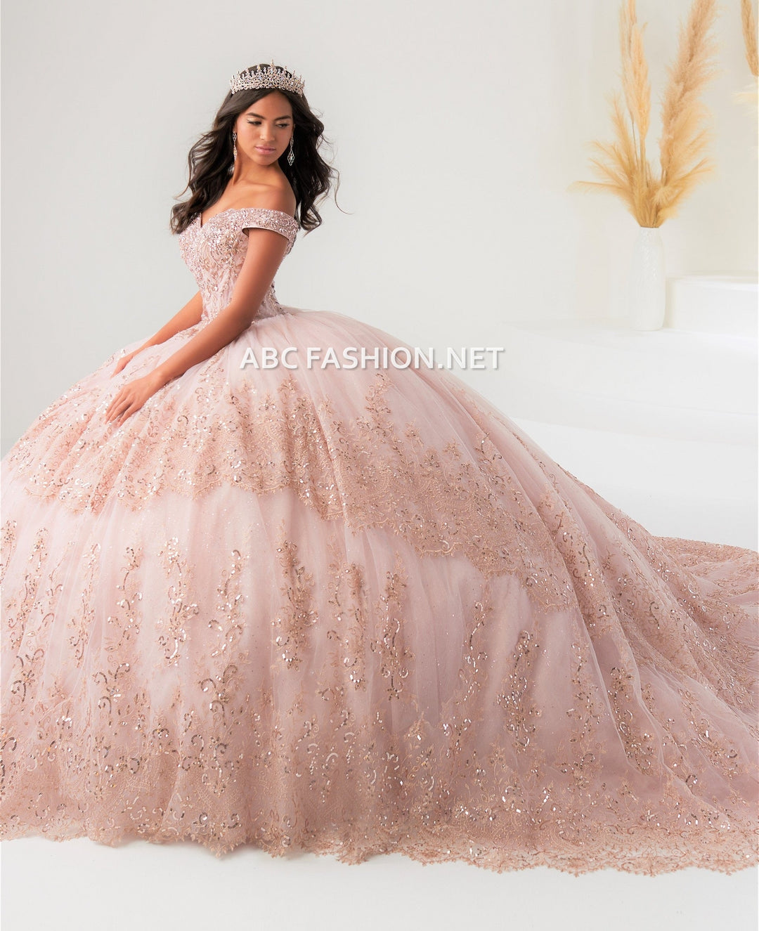 Off Shoulder Quinceanera Dress by House of Wu 26031