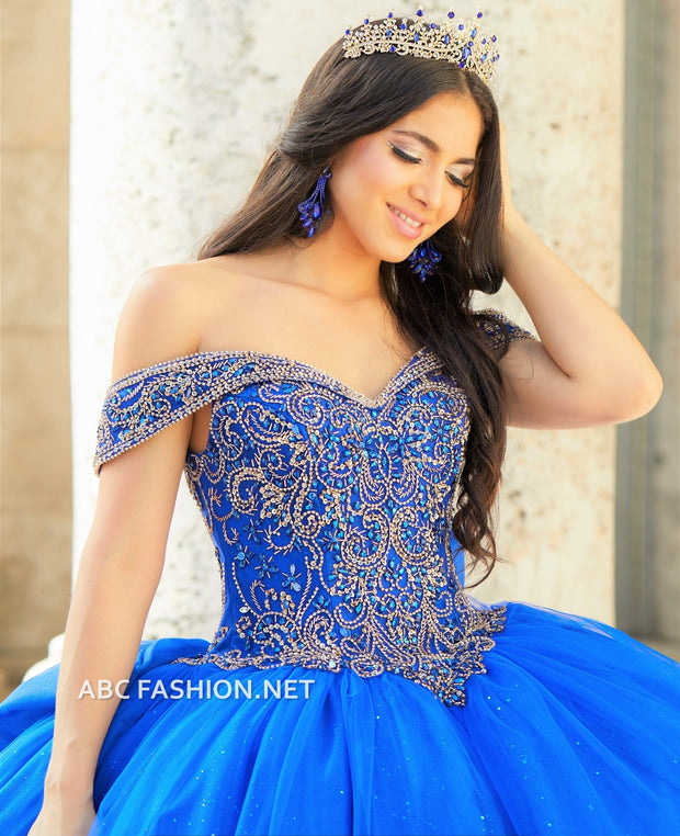 Off Shoulder Quinceanera Dress by House of Wu 26034