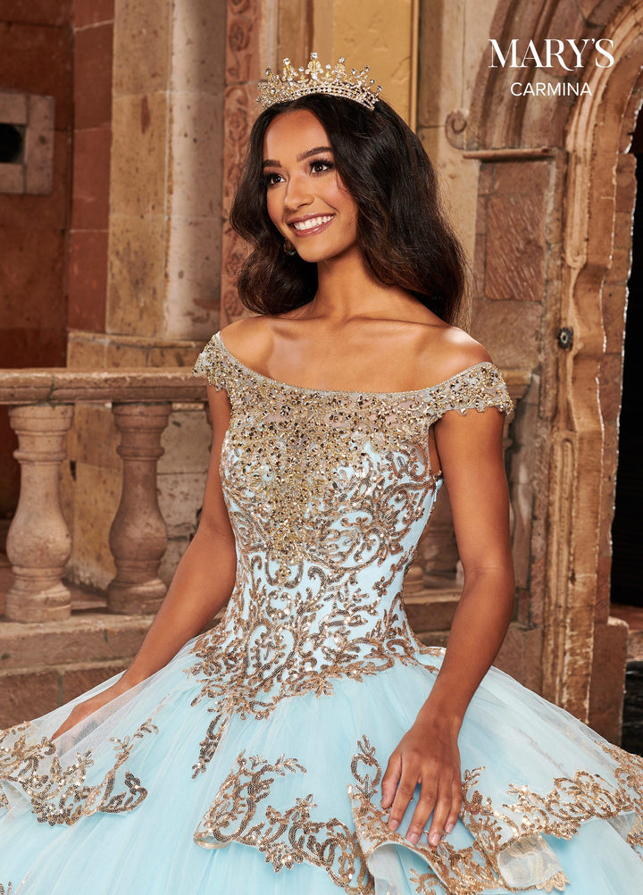 Off Shoulder Quinceanera Dress by Mary's Bridal MQ1089