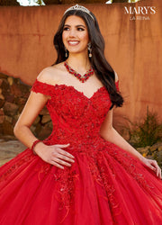 Off Shoulder Quinceanera Dress by Mary's Bridal MQ2151