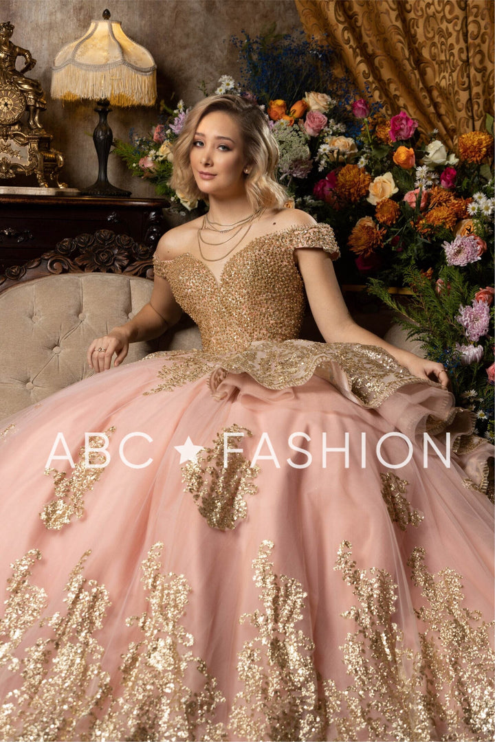 Off Shoulder Quinceanera Dress by Ragazza EV18-618