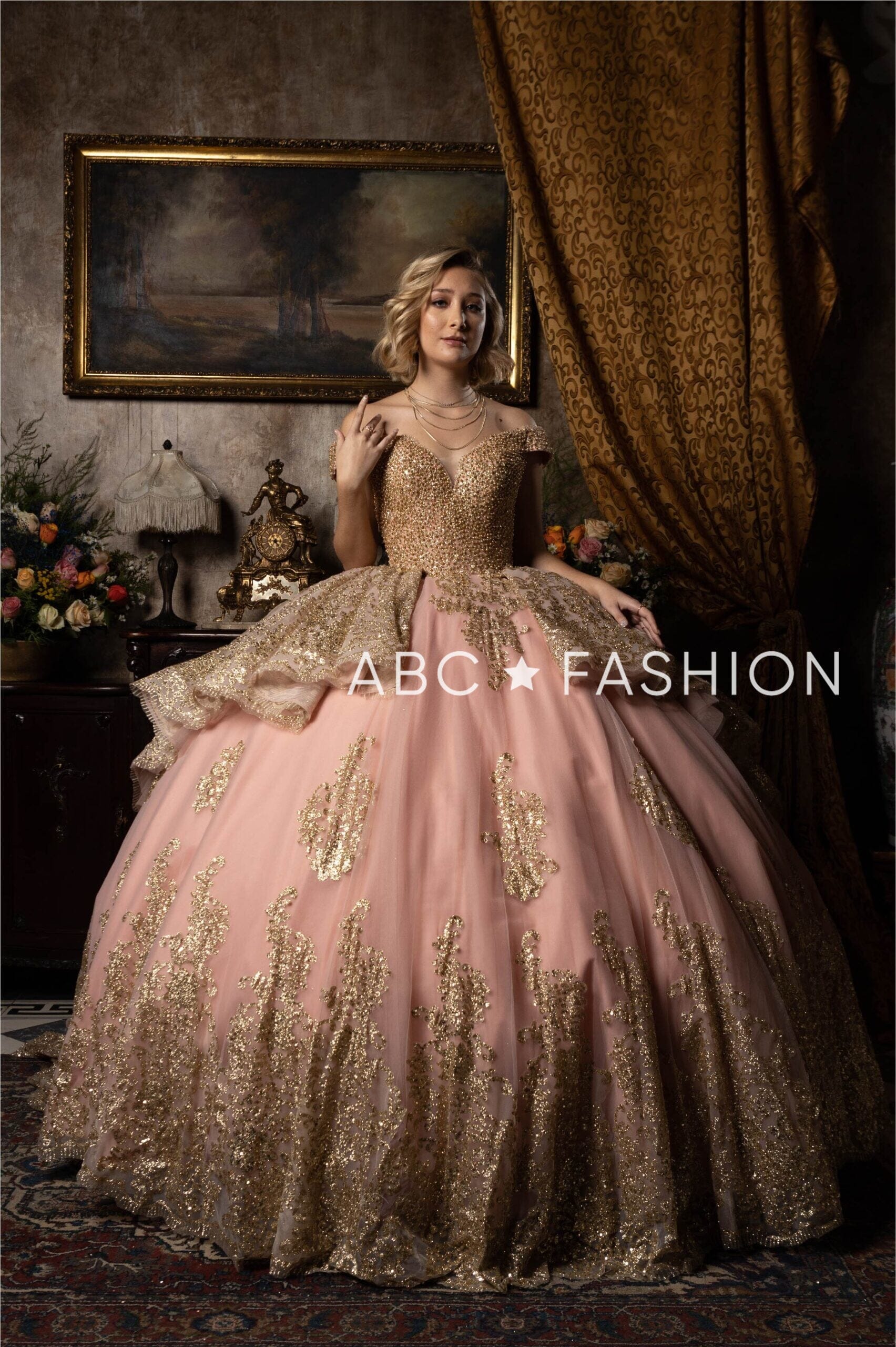 Off Shoulder Quinceanera Dress by Ragazza EV18-618 – ABC Fashion