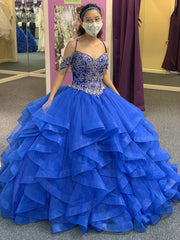 Off Shoulder Ruffled Quinceanera Dress by Fiesta Gowns 56369 (Size 10 - 18)
