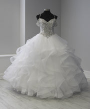 Off Shoulder Ruffled Quinceanera Dress by Fiesta Gowns 56369 (Size 12 - 22)-Quinceanera Dresses-ABC Fashion