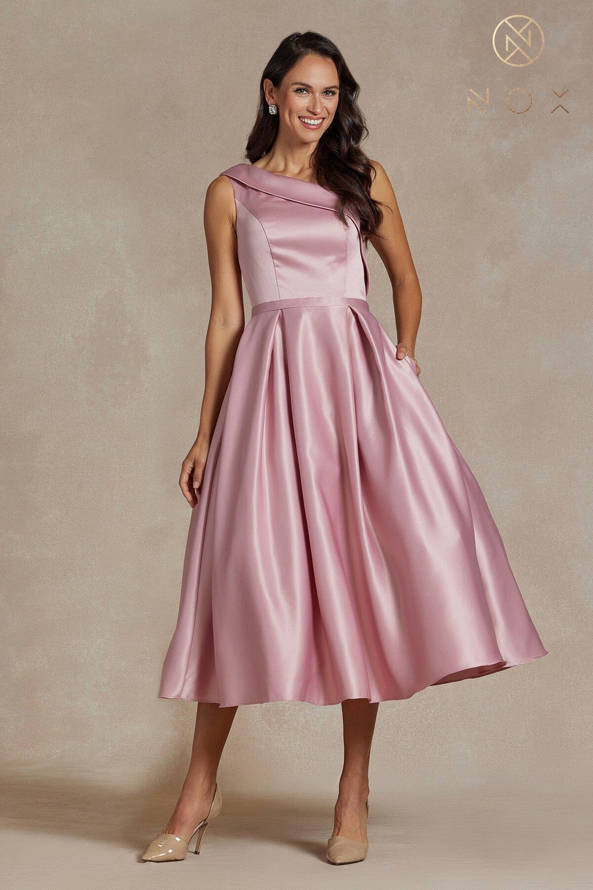 ワンピース AMICA BORDER BALLERINA LONG T-DRESS One-shoulder Dress With Drapes | Blumarine