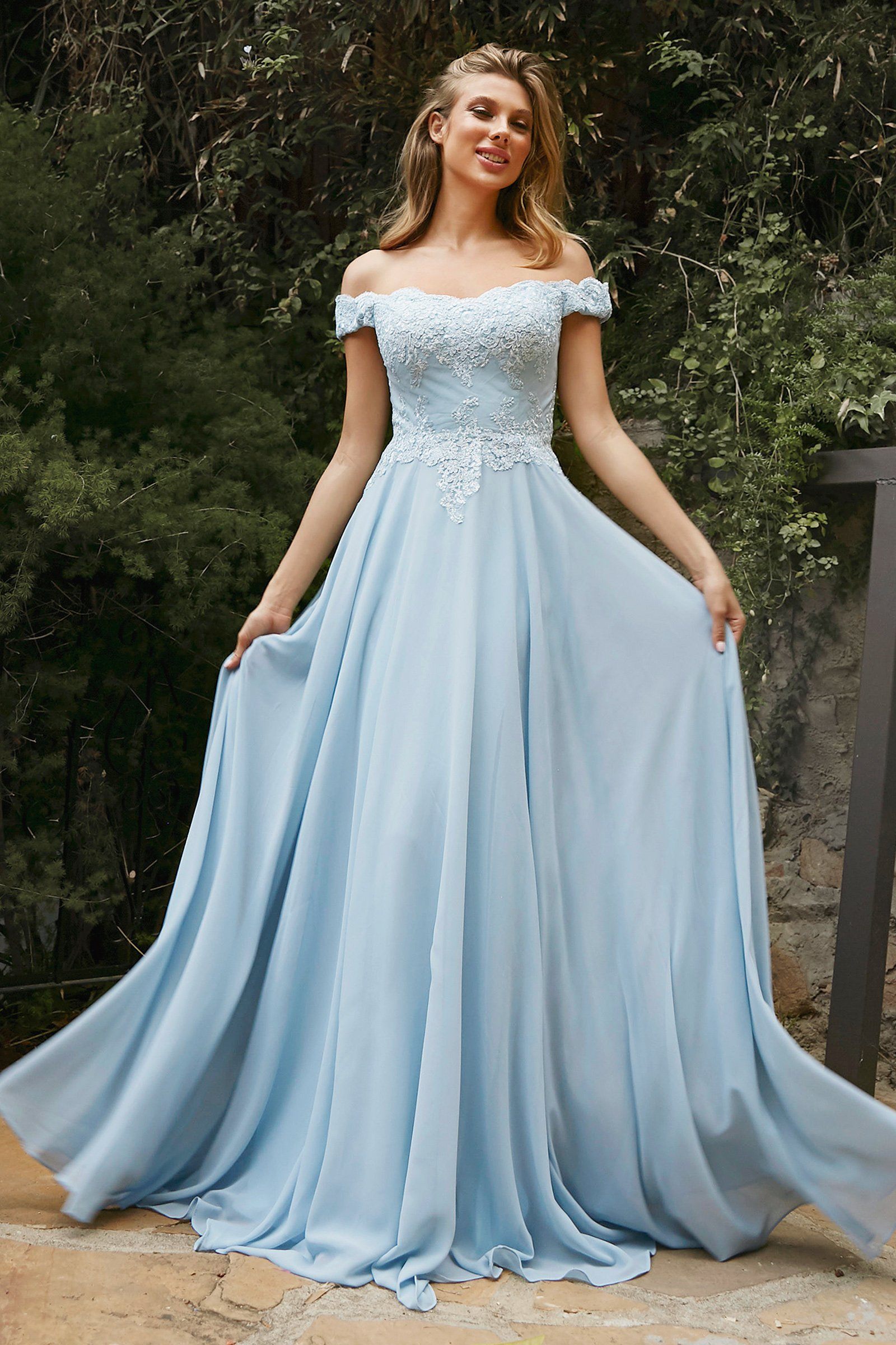 Cinderella Divine's 7258W: An Ethereal A-Line Gown for Unforgettable Occasions main image 1