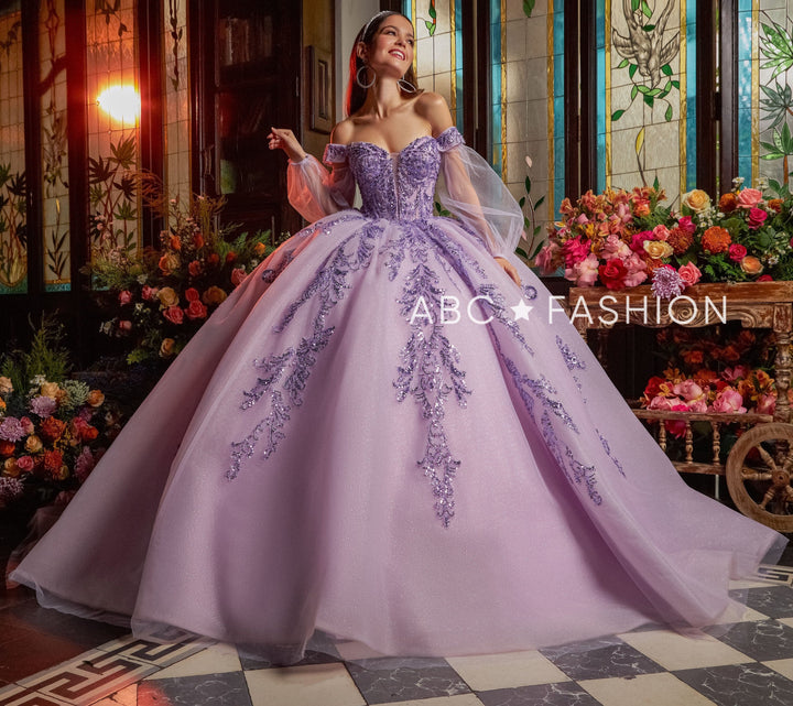 Puff Sleeve Quinceanera Dress by Ragazza EV17-617