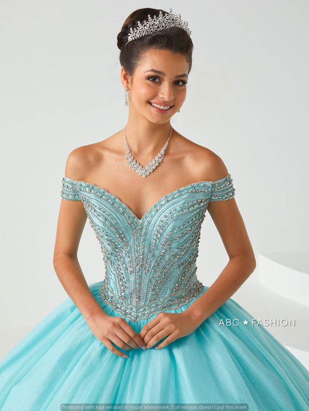 Puff Sleeves Quinceanera Dress by House of Wu 26012