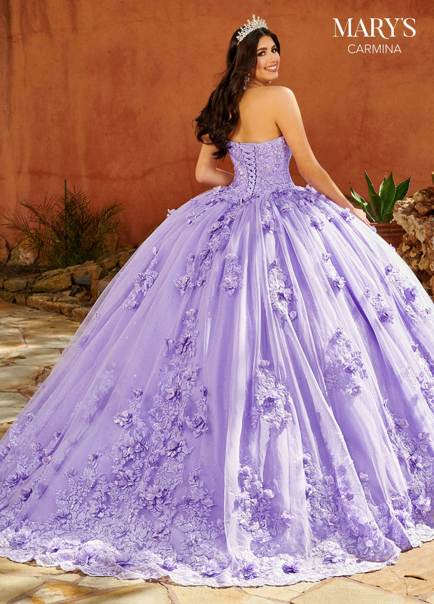 Puff Sleeves Quinceanera Dress by Mary's Bridal MQ1103