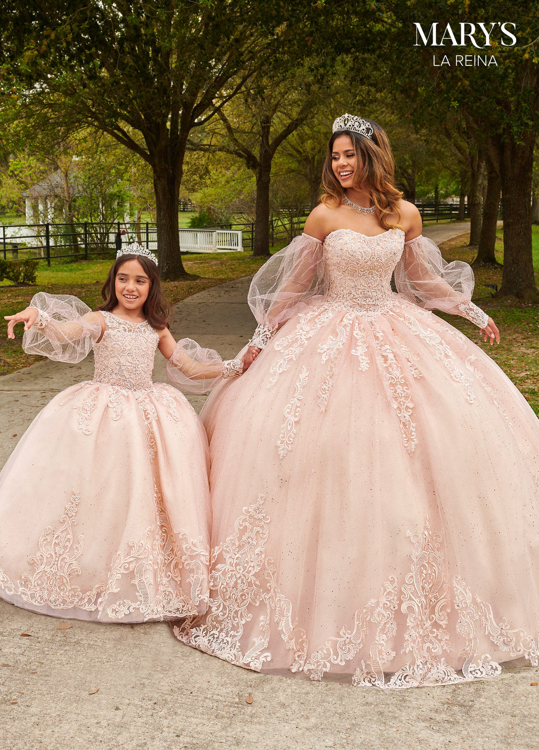 Puff Sleeves Quinceanera Dress by Mary's Bridal MQ2150