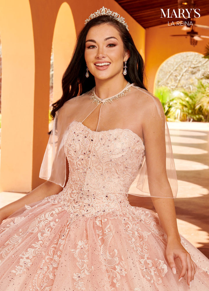 Puff Sleeves Quinceanera Dress by Mary's Bridal MQ2150