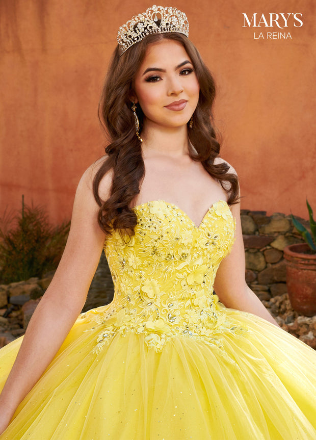 Puff Sleeves Quinceanera Dress by Mary's Bridal MQ2159