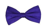 Purple Silk Self Tie Bow Ties-Men's Bow Ties-ABC Fashion
