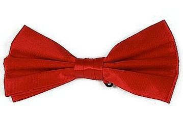 Red Bow Ties with Matching Pocket Squares-Men's Bow Ties-ABC Fashion
