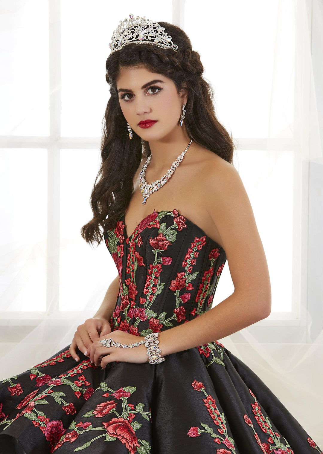 Rose Charro Quinceanera Dress by House of Wu 26892-Quinceanera Dresses-ABC Fashion