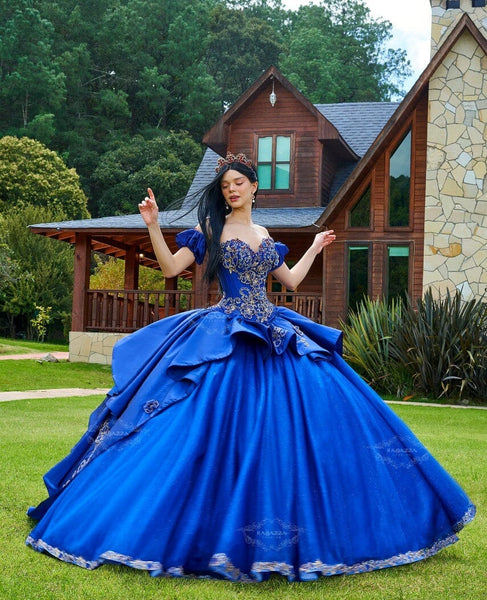 Royal Blue Quinceanera Dress by Ragazza D82-582 - Main Image