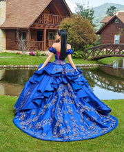 Royal Blue Quinceanera Dress by Ragazza D82-582