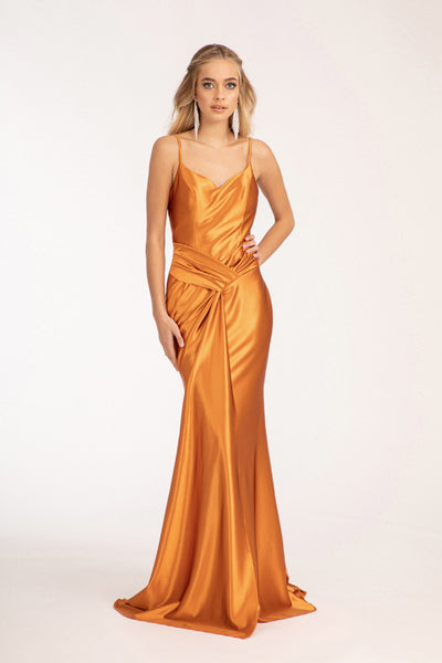 Ruched Satin Mermaid Dress by Elizabeth K GL3044