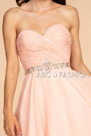 Ruched Strapless Sweetheart Short Dress by Elizabeth K GS1637-Short Cocktail Dresses-ABC Fashion