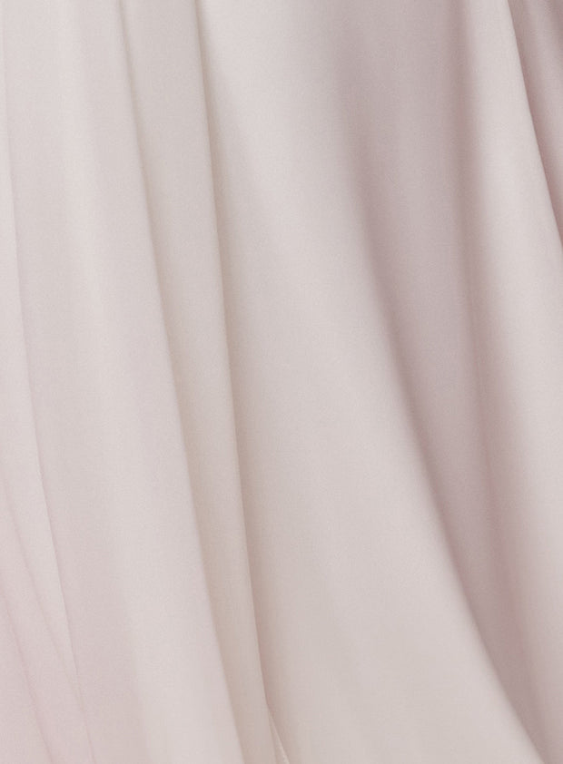 Ruched White One Shoulder Gown by Nox Anabel E1005W