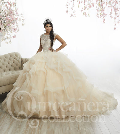Ruffled Cap Sleeve Quinceanera Dress by House of Wu 26886-Quinceanera Dresses-ABC Fashion
