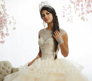 Ruffled Cap Sleeve Quinceanera Dress by House of Wu 26886-Quinceanera Dresses-ABC Fashion