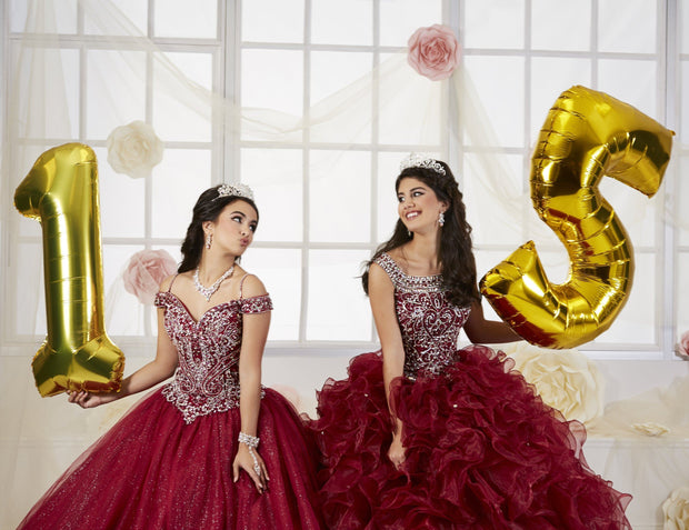 Ruffled Cap Sleeve Quinceanera Dress by House of Wu 26897-Quinceanera Dresses-ABC Fashion