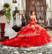 Ruffled Charro Quinceanera Dress by Ragazza Fashion M13-113-Quinceanera Dresses-ABC Fashion