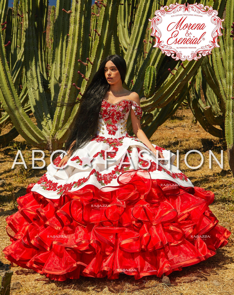 Floral Charro Quince Dress by Ragazza MV17-117 – ABC Fashion