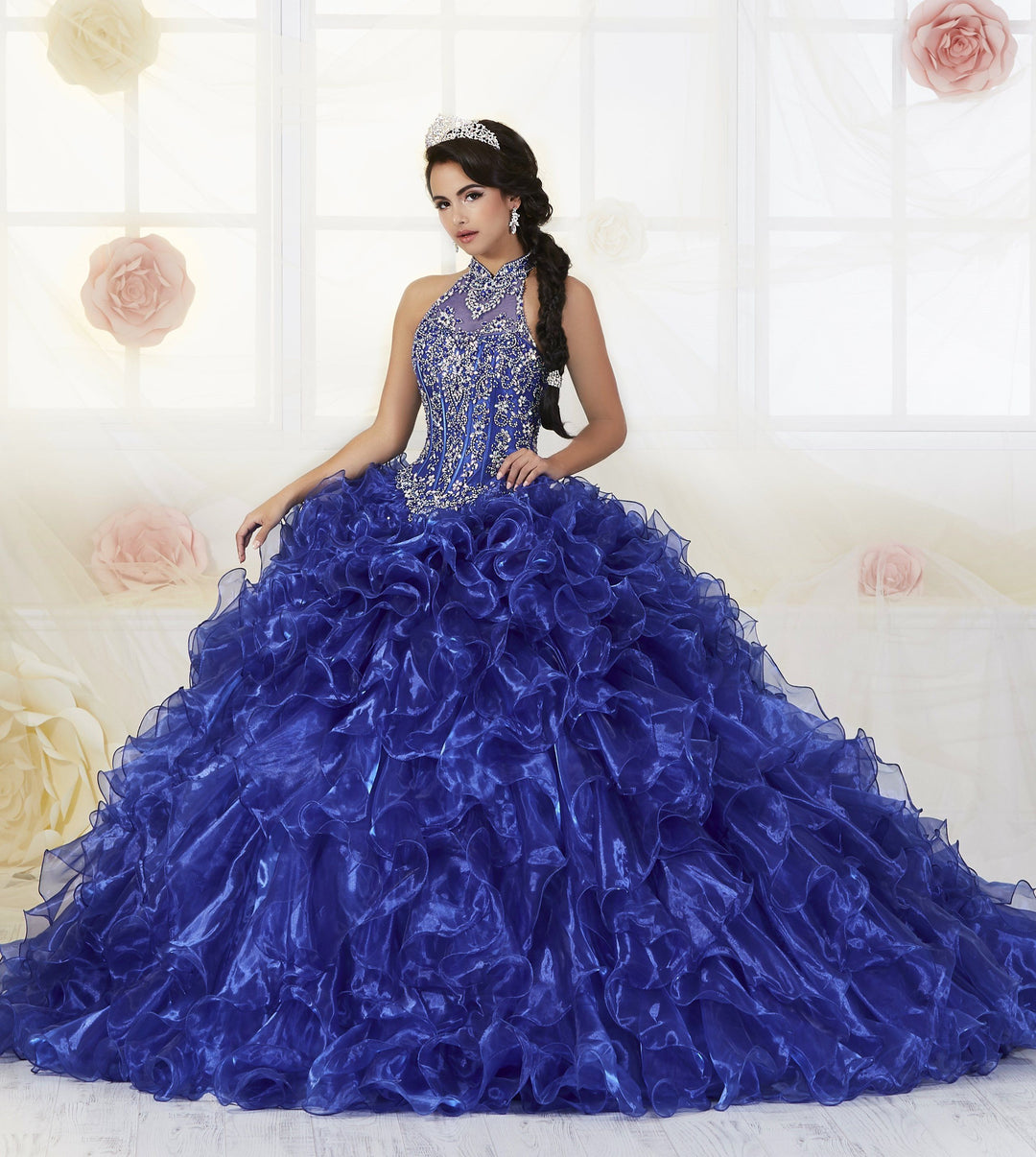 Ruffled Illusion Quinceanera Dress by House of Wu 26871-Quinceanera Dresses-ABC Fashion