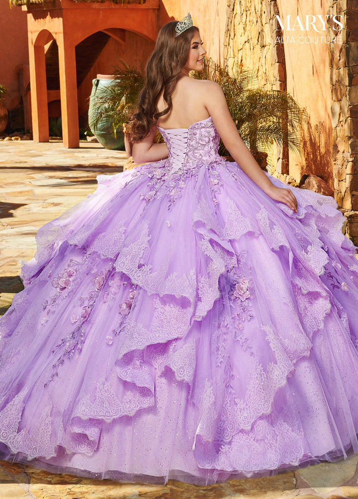 Ruffled Lace Quinceanera Dress by Alta Couture MQ3088