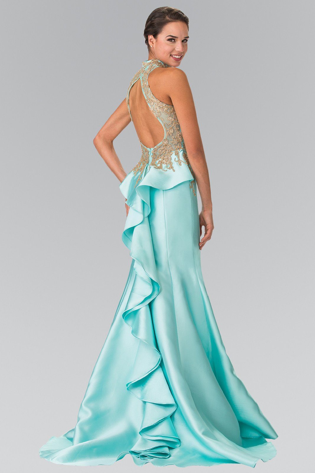 mermaid top dress Simple Tube Top Sleeveless Mermaid Prom Dress Pleated Slit with Sweep Train Party Gown Custom Color / US10