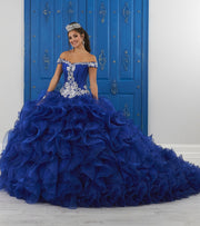 Ruffled Off the Shoulder Dress by House of Wu LA Glitter 24041-Quinceanera Dresses-ABC Fashion
