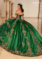Ruffled Quinceanera Dress by Mary's Bridal MQ2144