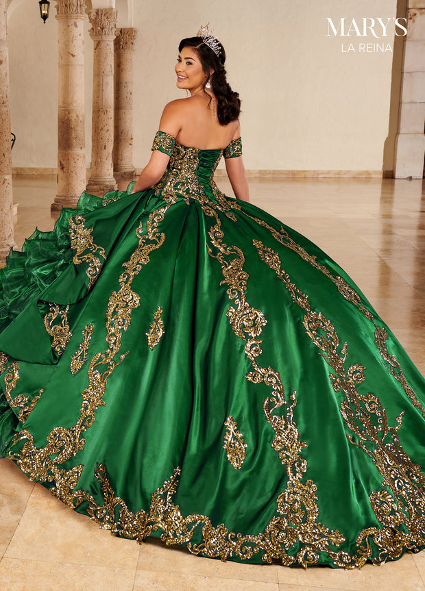 Ruffled Quinceanera Dress by Mary's Bridal MQ2144