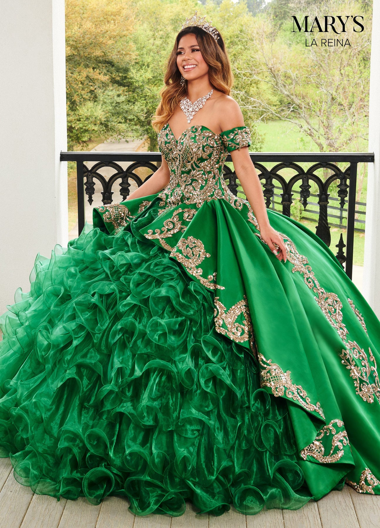 Ruffled Quinceanera Dress by Mary's Bridal MQ2144 – ABC Fashion