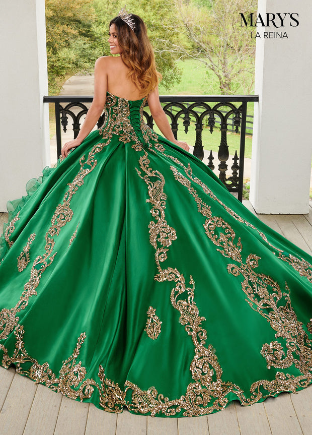 Ruffled Quinceanera Dress by Mary's Bridal MQ2144